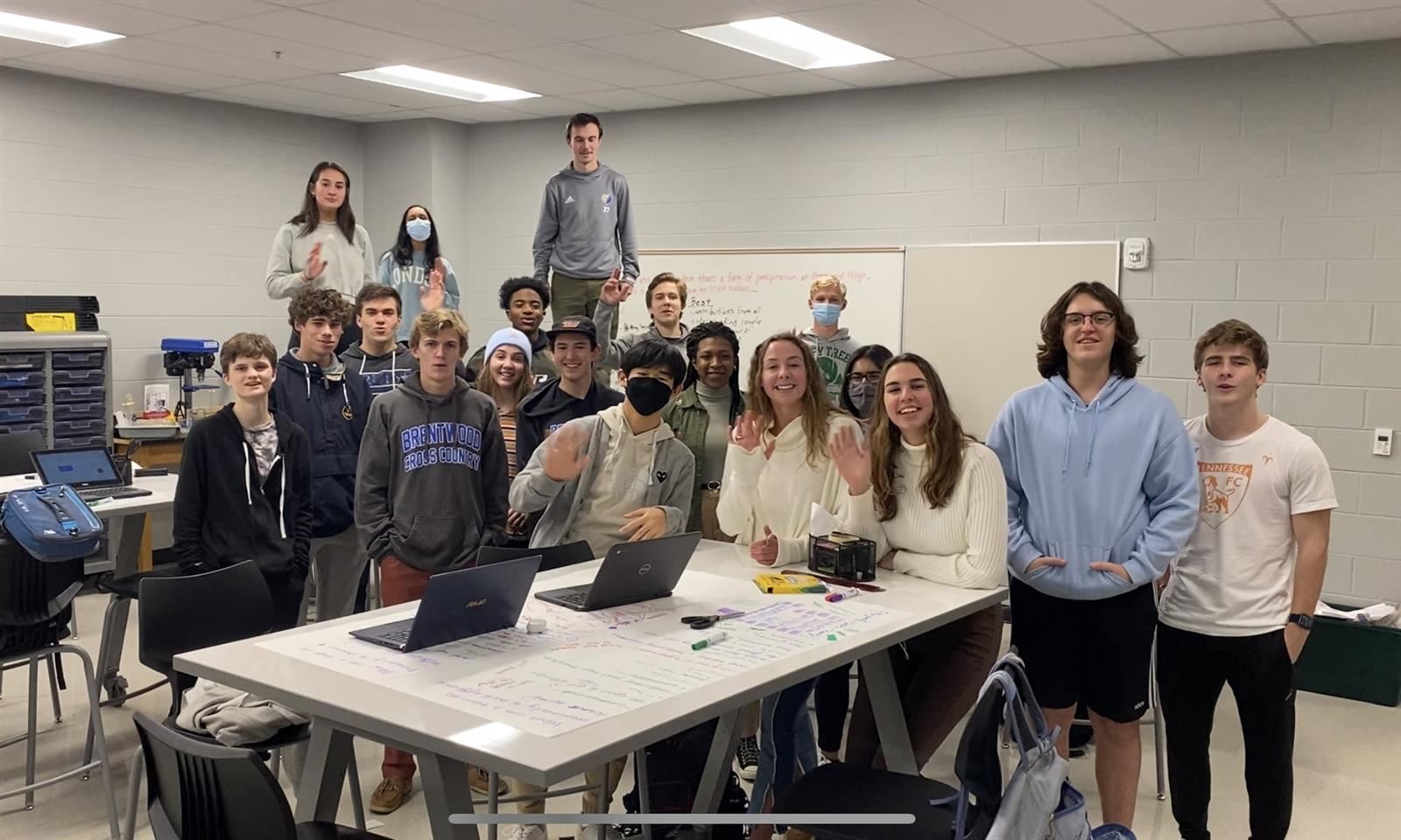 Brentwood High engineering students